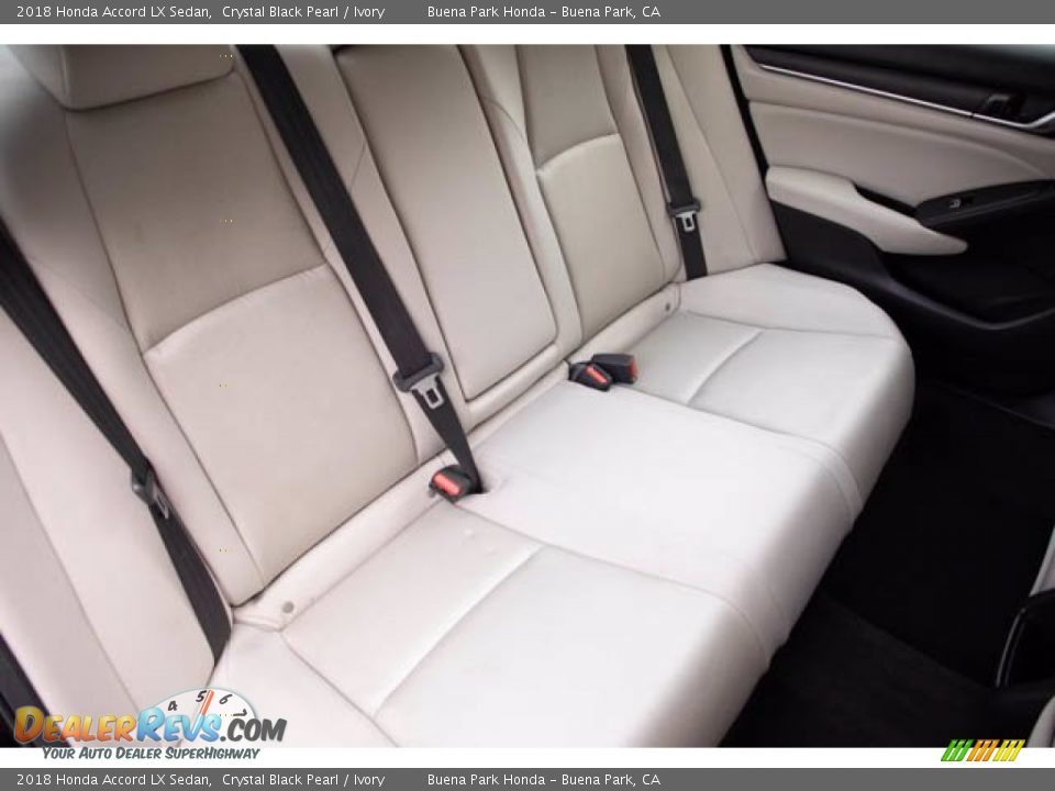 2018 Honda Accord LX Sedan Crystal Black Pearl / Ivory Photo #24