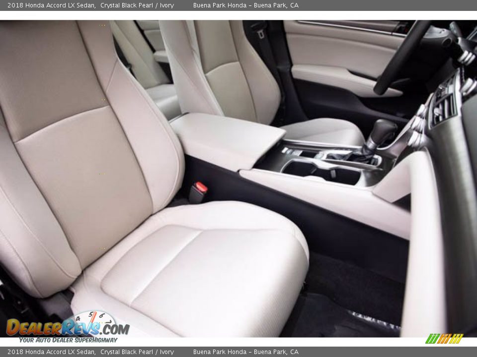 2018 Honda Accord LX Sedan Crystal Black Pearl / Ivory Photo #26