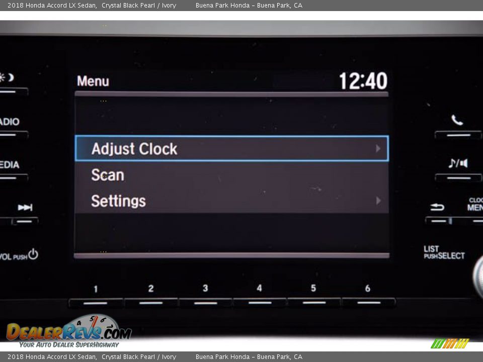 2018 Honda Accord LX Sedan Crystal Black Pearl / Ivory Photo #27