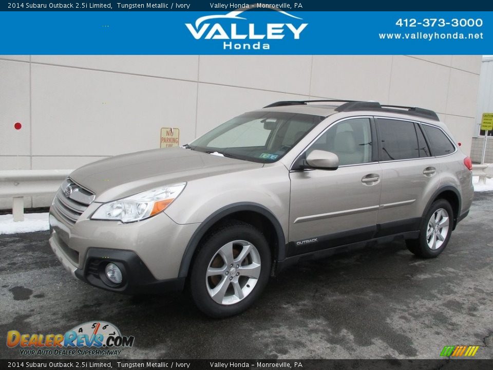 2014 Subaru Outback 2.5i Limited Tungsten Metallic / Ivory Photo #1