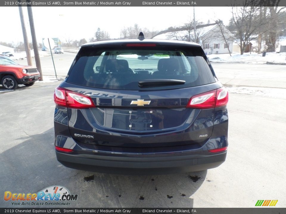 2019 Chevrolet Equinox LS AWD Storm Blue Metallic / Medium Ash Gray Photo #8