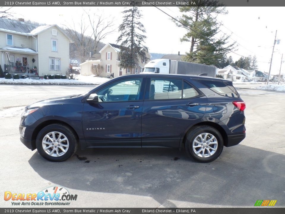 2019 Chevrolet Equinox LS AWD Storm Blue Metallic / Medium Ash Gray Photo #10