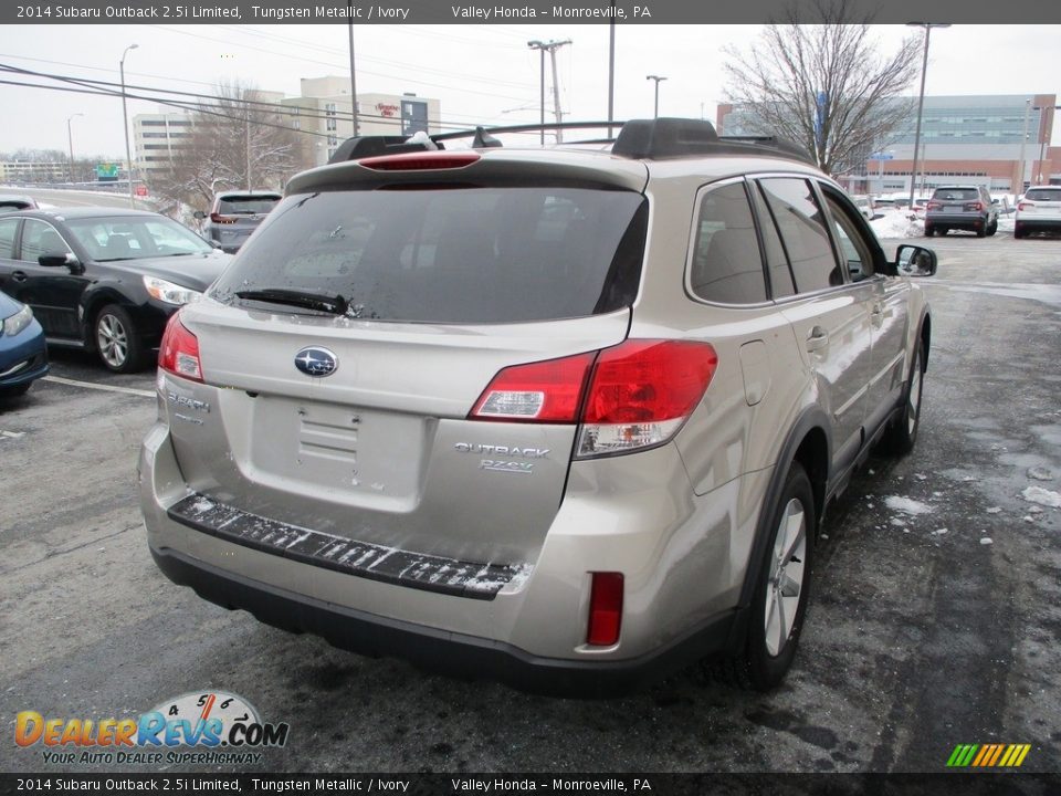 2014 Subaru Outback 2.5i Limited Tungsten Metallic / Ivory Photo #5