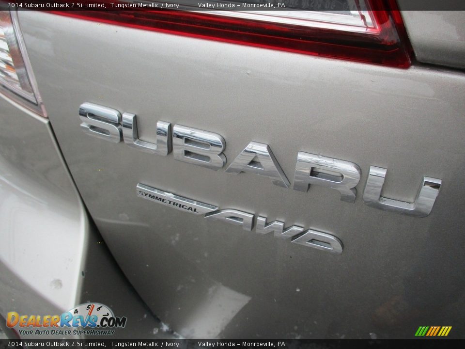 2014 Subaru Outback 2.5i Limited Tungsten Metallic / Ivory Photo #6