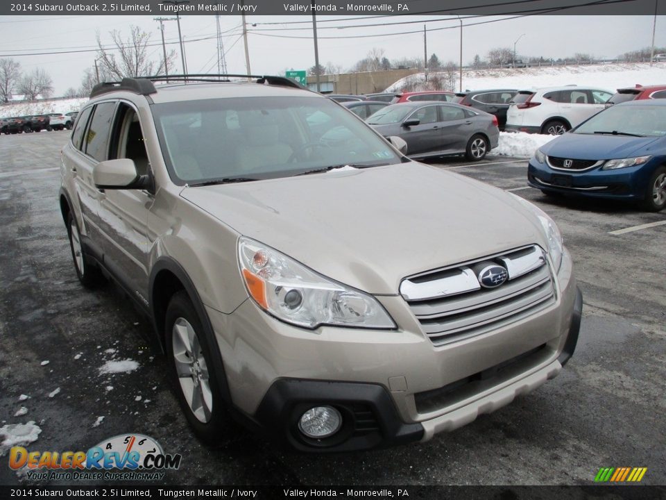 2014 Subaru Outback 2.5i Limited Tungsten Metallic / Ivory Photo #8