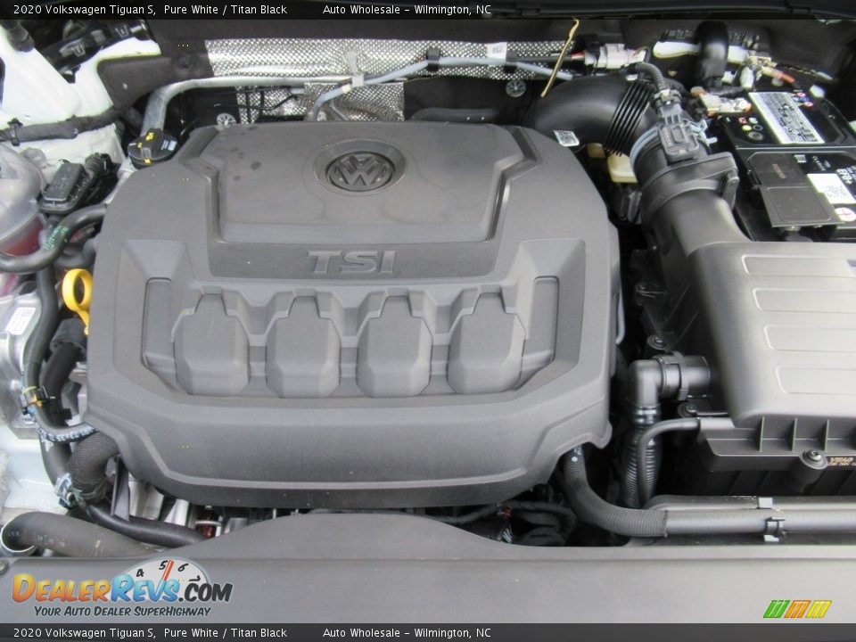 2020 Volkswagen Tiguan S Pure White / Titan Black Photo #6