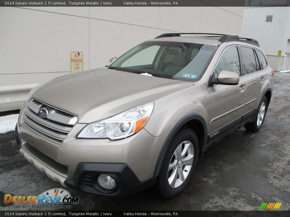 2014 Subaru Outback 2.5i Limited Tungsten Metallic / Ivory Photo #10