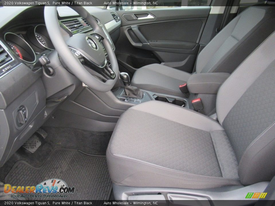 2020 Volkswagen Tiguan S Pure White / Titan Black Photo #11