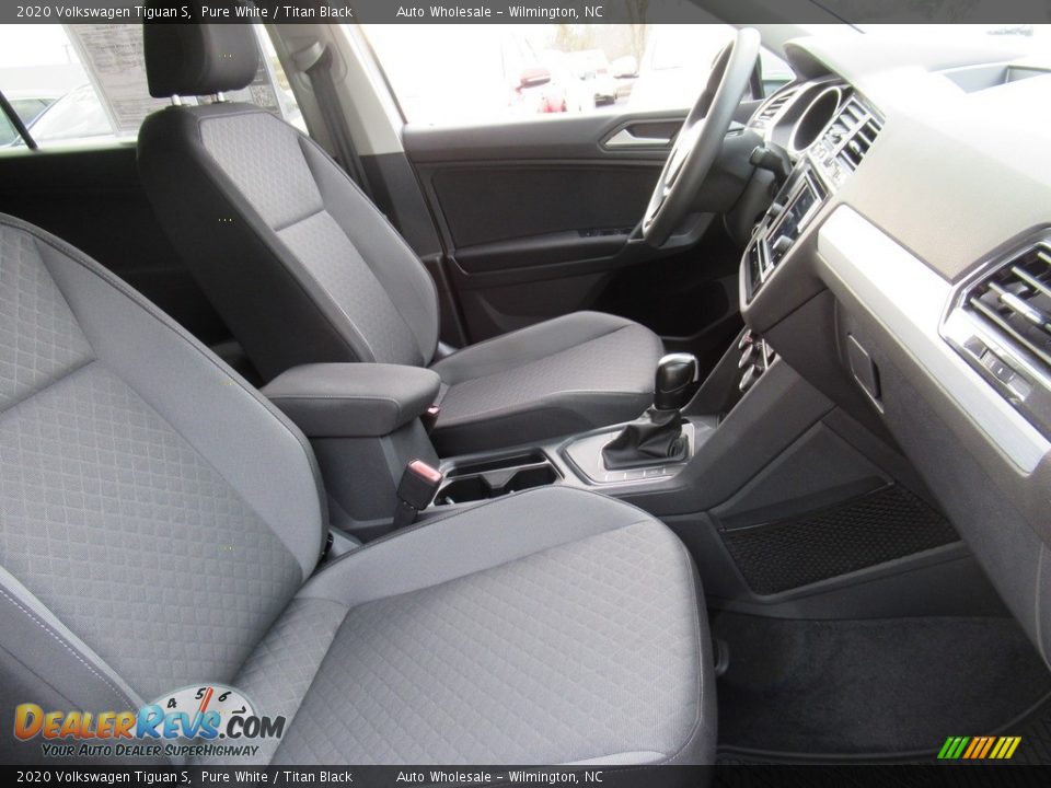 2020 Volkswagen Tiguan S Pure White / Titan Black Photo #13