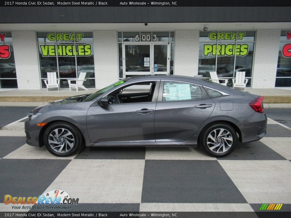 2017 Honda Civic EX Sedan Modern Steel Metallic / Black Photo #1