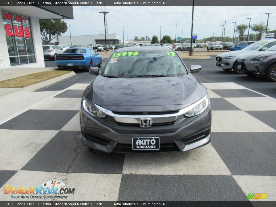 2017 Honda Civic EX Sedan Modern Steel Metallic / Black Photo #2