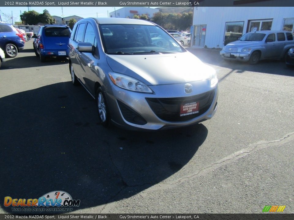 2012 Mazda MAZDA5 Sport Liquid Silver Metallic / Black Photo #1