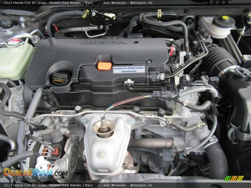 2017 Honda Civic EX Sedan Modern Steel Metallic / Black Photo #6