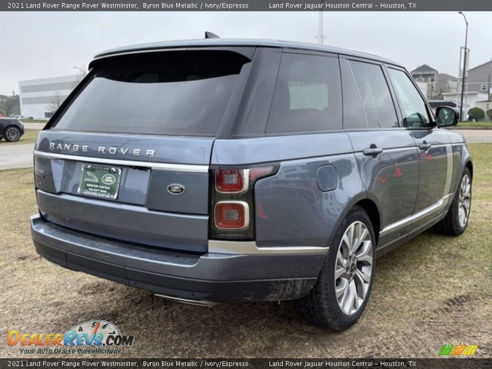 2021 Land Rover Range Rover Westminster Byron Blue Metallic / Ivory/Espresso Photo #3