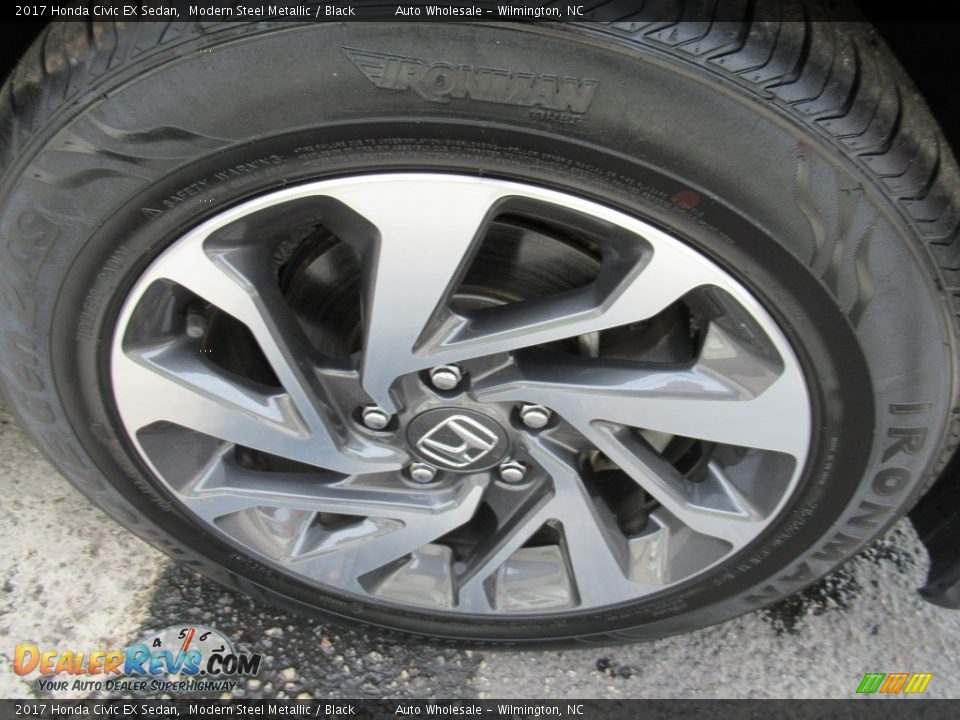 2017 Honda Civic EX Sedan Modern Steel Metallic / Black Photo #7