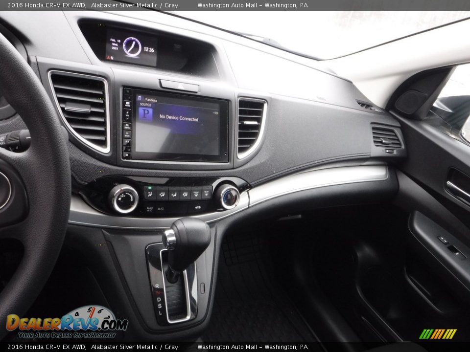 2016 Honda CR-V EX AWD Alabaster Silver Metallic / Gray Photo #3