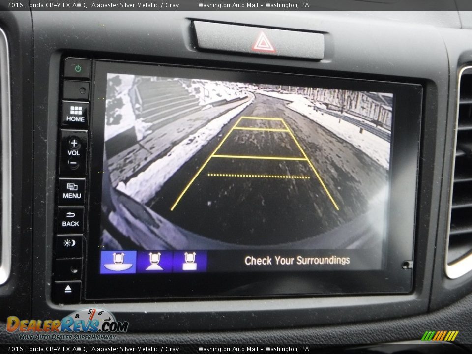 2016 Honda CR-V EX AWD Alabaster Silver Metallic / Gray Photo #4