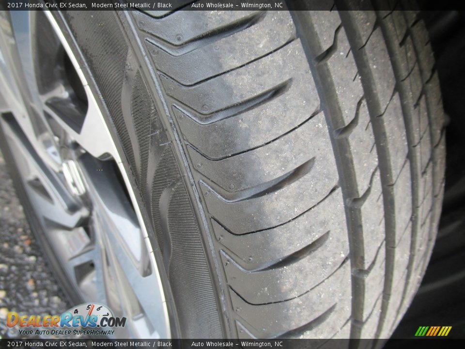2017 Honda Civic EX Sedan Modern Steel Metallic / Black Photo #8