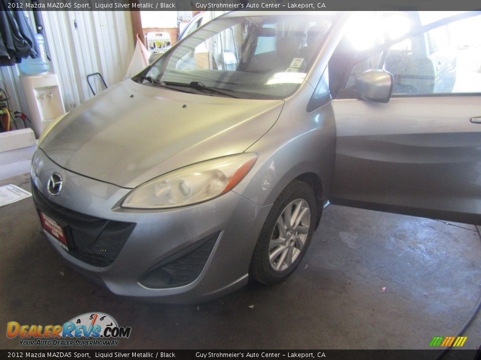 2012 Mazda MAZDA5 Sport Liquid Silver Metallic / Black Photo #7