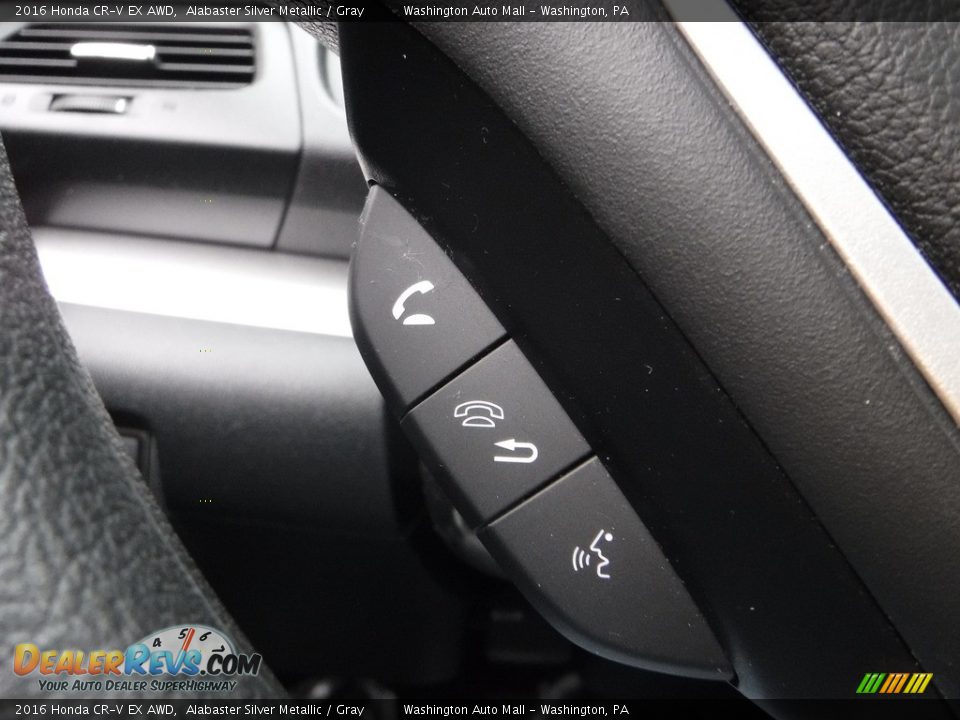 2016 Honda CR-V EX AWD Alabaster Silver Metallic / Gray Photo #6