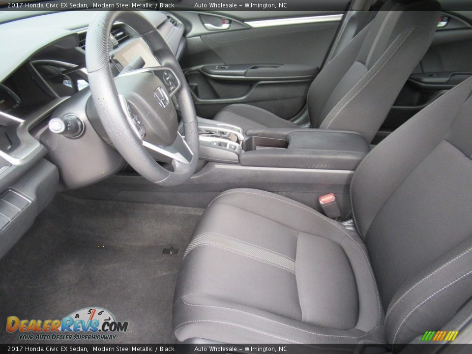 2017 Honda Civic EX Sedan Modern Steel Metallic / Black Photo #10