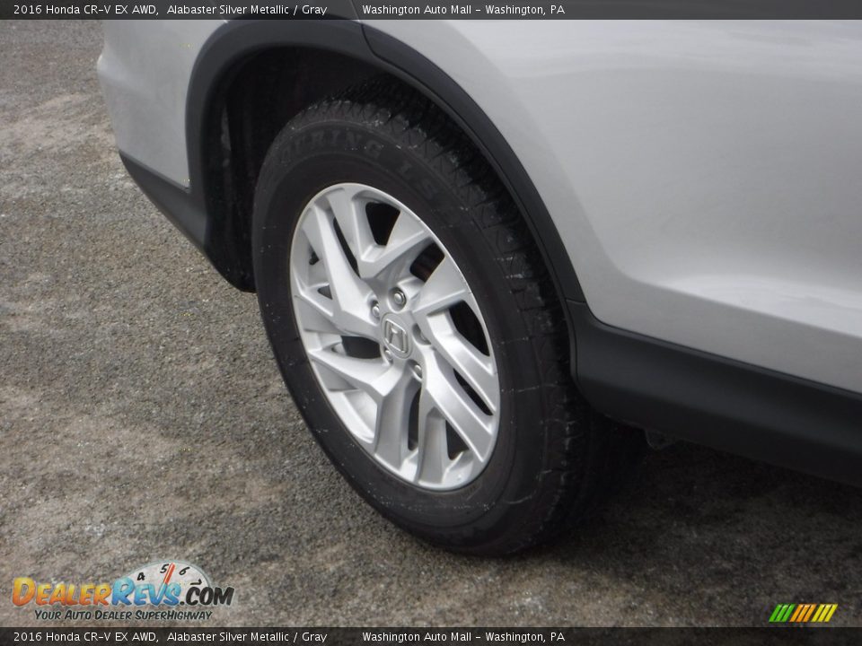 2016 Honda CR-V EX AWD Alabaster Silver Metallic / Gray Photo #7