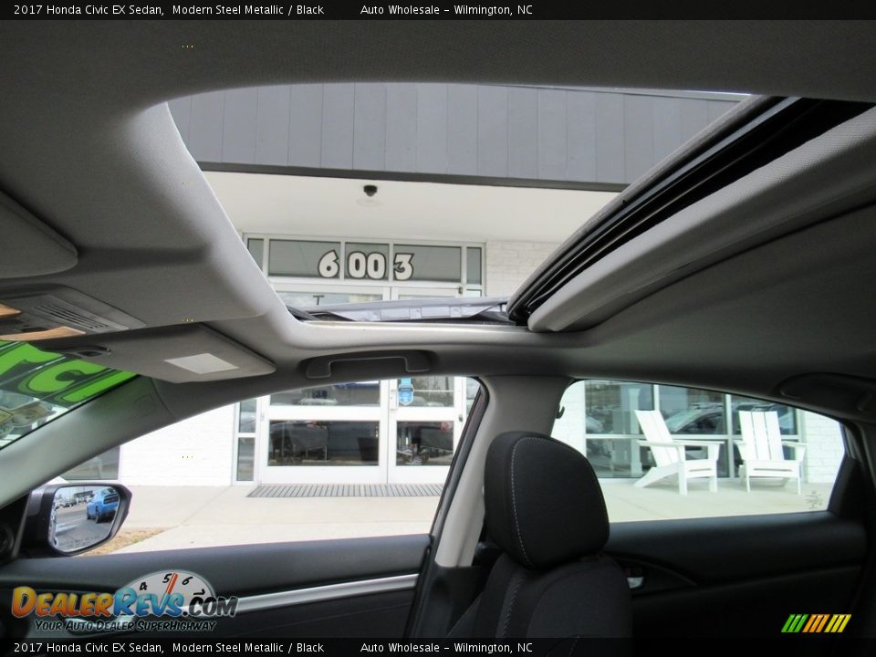 2017 Honda Civic EX Sedan Modern Steel Metallic / Black Photo #11