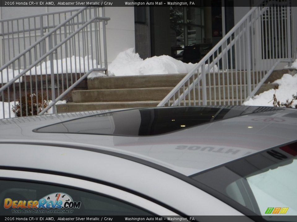 2016 Honda CR-V EX AWD Alabaster Silver Metallic / Gray Photo #8