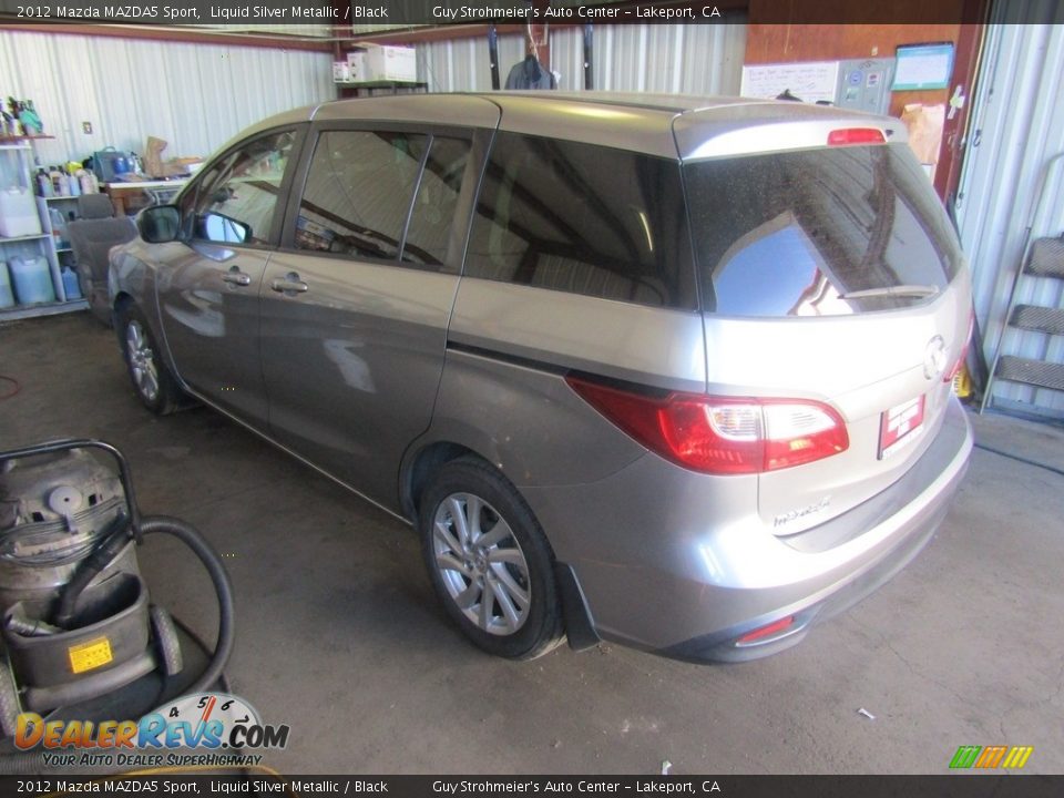 2012 Mazda MAZDA5 Sport Liquid Silver Metallic / Black Photo #10