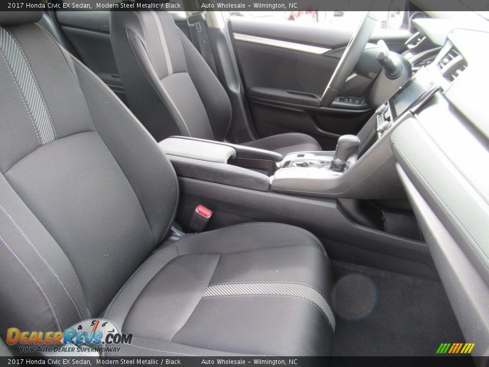 2017 Honda Civic EX Sedan Modern Steel Metallic / Black Photo #13