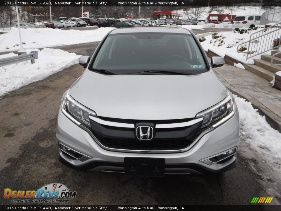 2016 Honda CR-V EX AWD Alabaster Silver Metallic / Gray Photo #9