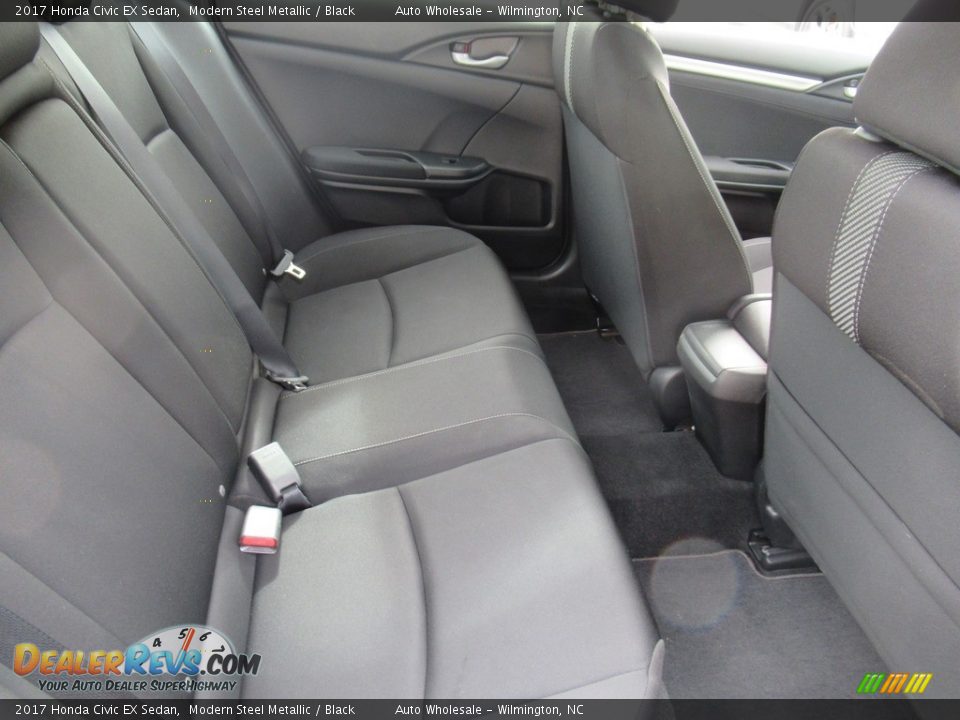 2017 Honda Civic EX Sedan Modern Steel Metallic / Black Photo #14