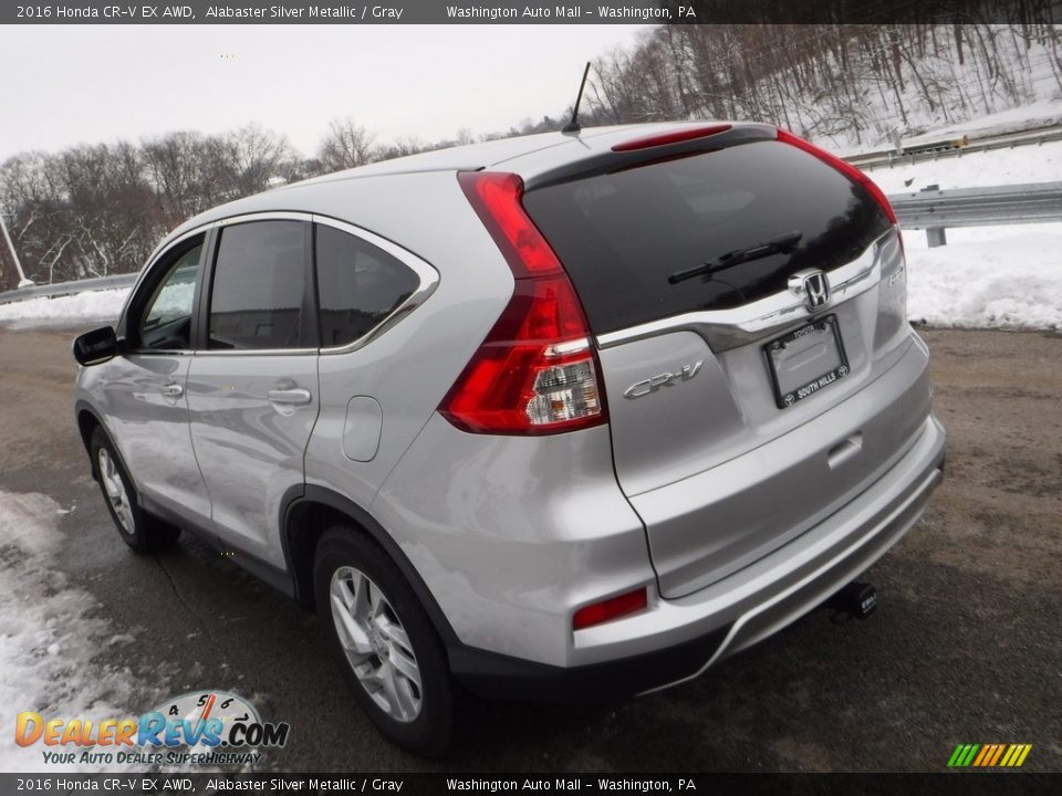 2016 Honda CR-V EX AWD Alabaster Silver Metallic / Gray Photo #11
