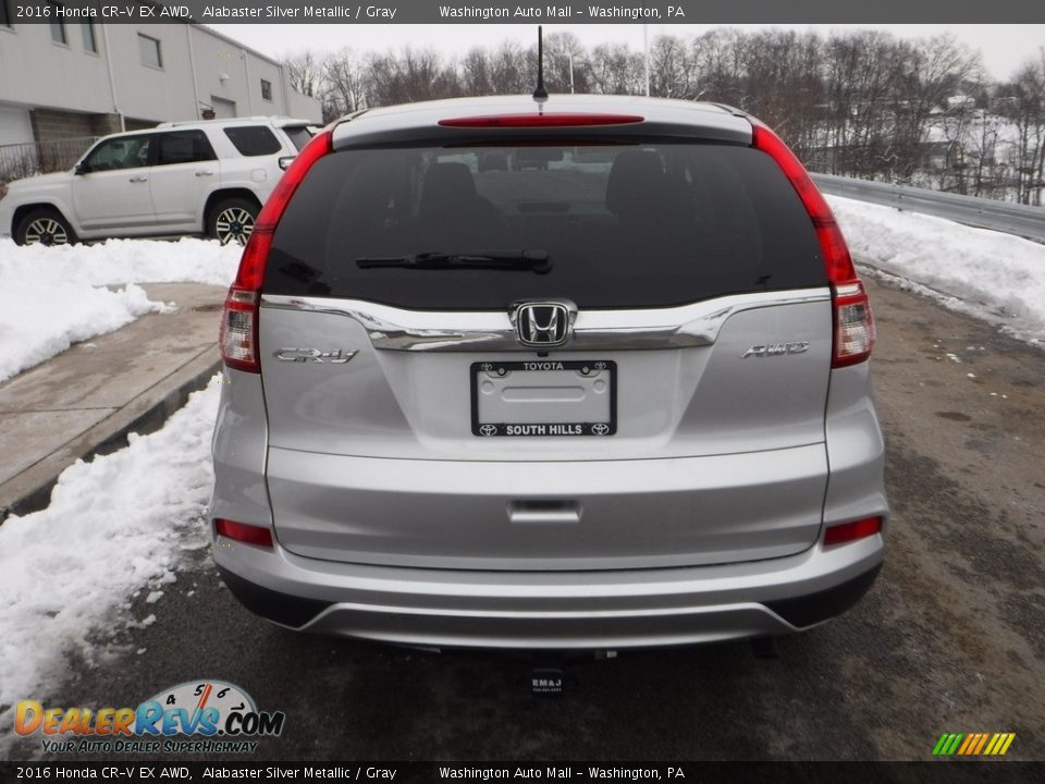 2016 Honda CR-V EX AWD Alabaster Silver Metallic / Gray Photo #12