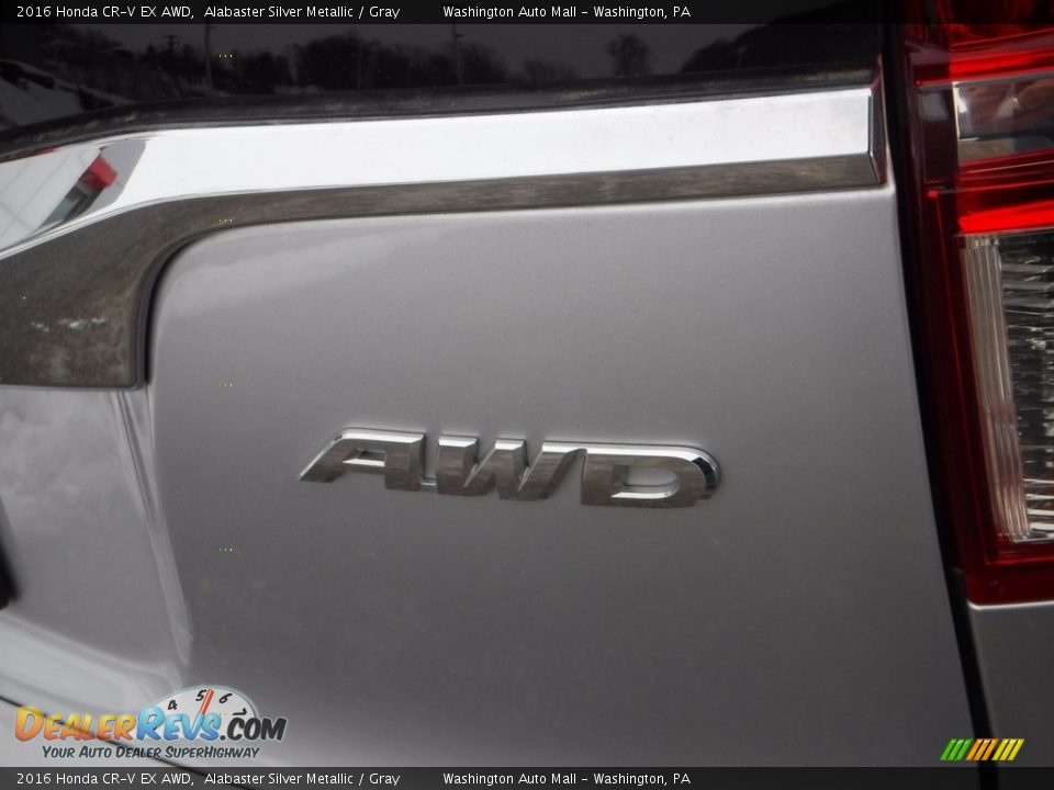 2016 Honda CR-V EX AWD Alabaster Silver Metallic / Gray Photo #14