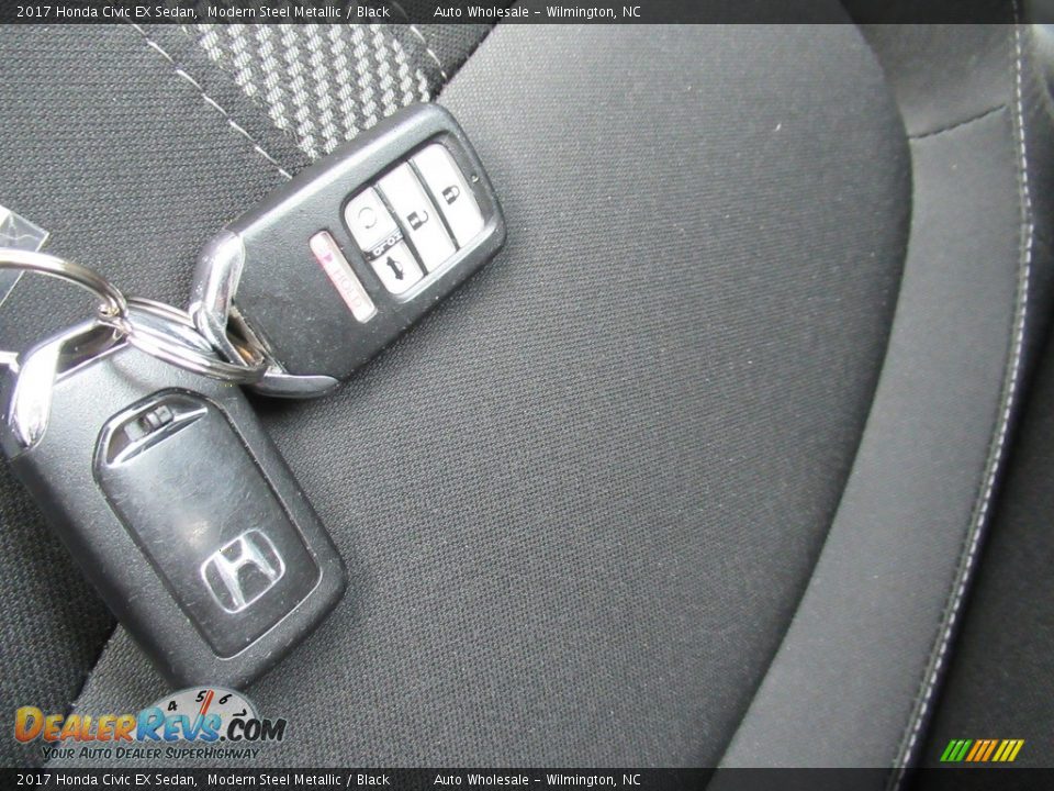 2017 Honda Civic EX Sedan Modern Steel Metallic / Black Photo #20