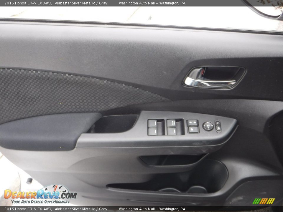 2016 Honda CR-V EX AWD Alabaster Silver Metallic / Gray Photo #18