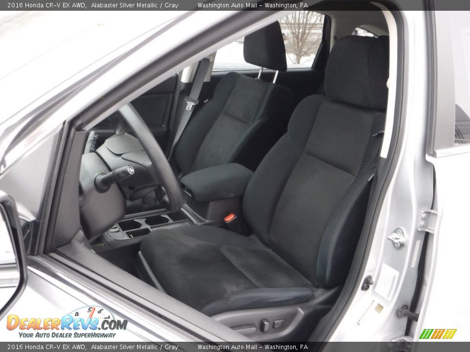 2016 Honda CR-V EX AWD Alabaster Silver Metallic / Gray Photo #20