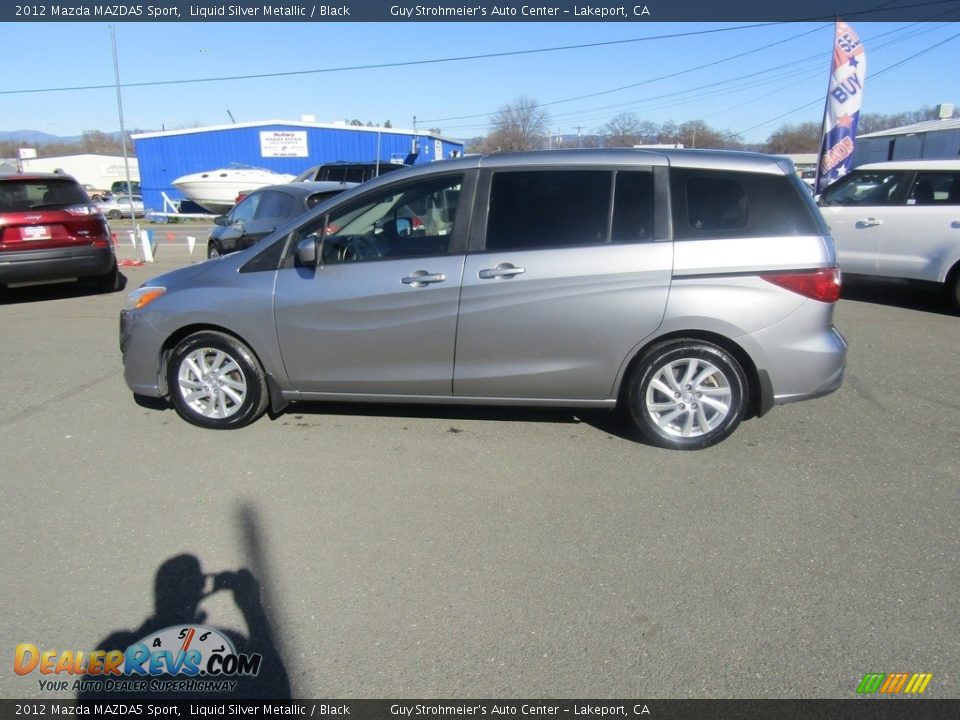 2012 Mazda MAZDA5 Sport Liquid Silver Metallic / Black Photo #21