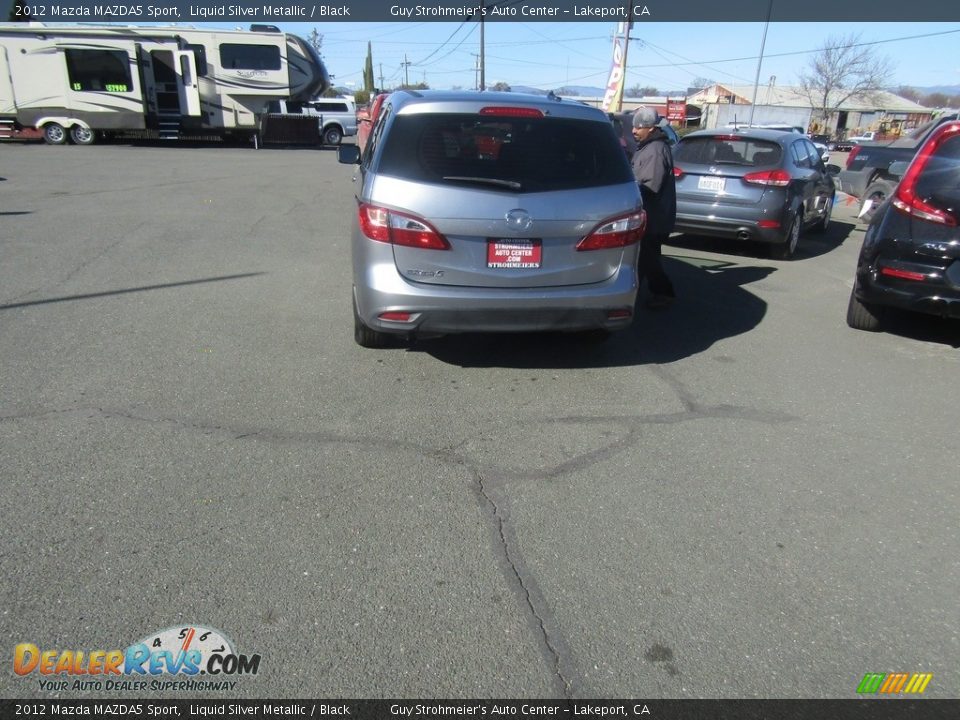 2012 Mazda MAZDA5 Sport Liquid Silver Metallic / Black Photo #22