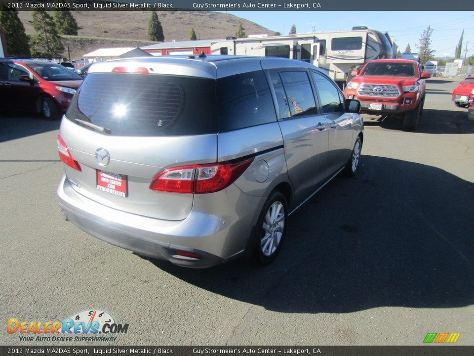 2012 Mazda MAZDA5 Sport Liquid Silver Metallic / Black Photo #23