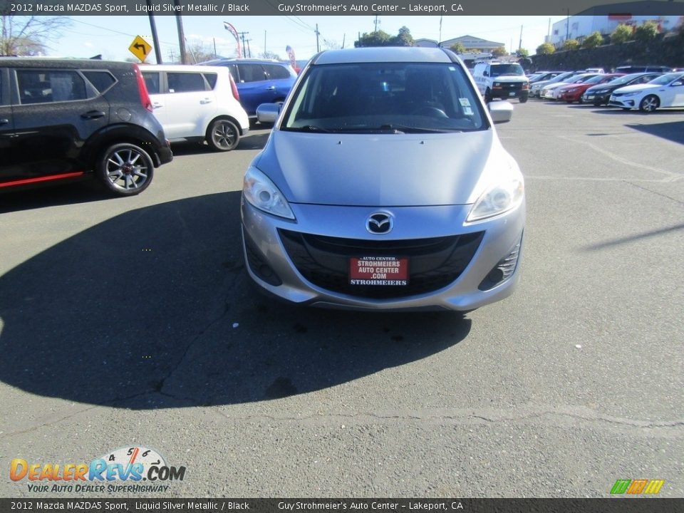 2012 Mazda MAZDA5 Sport Liquid Silver Metallic / Black Photo #25