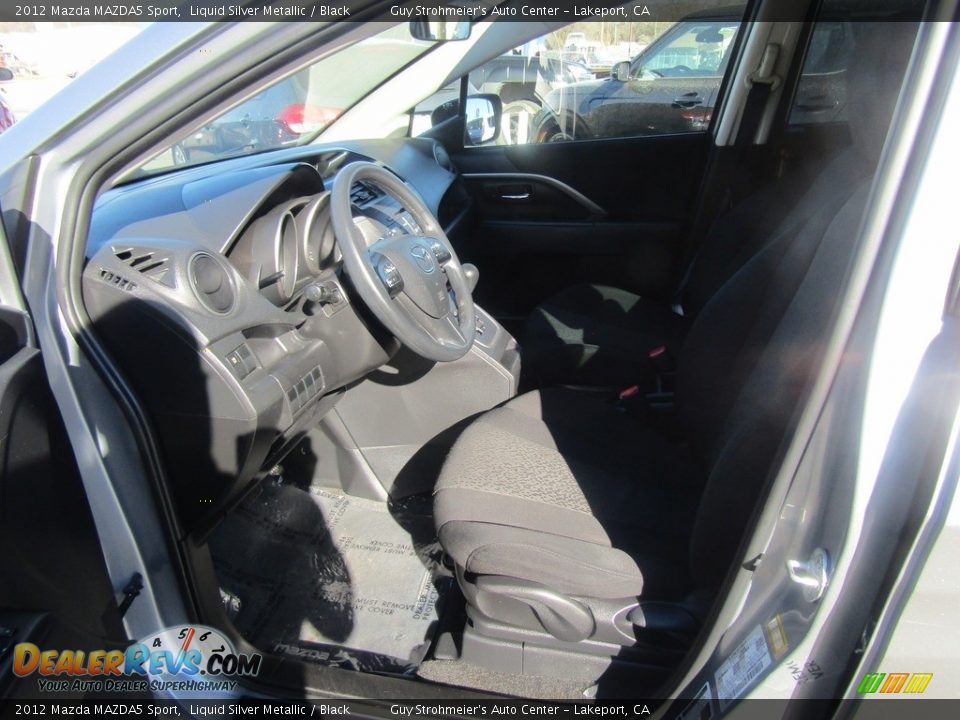 2012 Mazda MAZDA5 Sport Liquid Silver Metallic / Black Photo #28