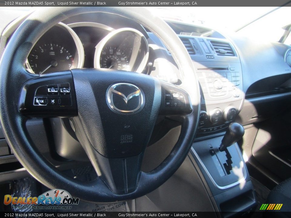 2012 Mazda MAZDA5 Sport Liquid Silver Metallic / Black Photo #30