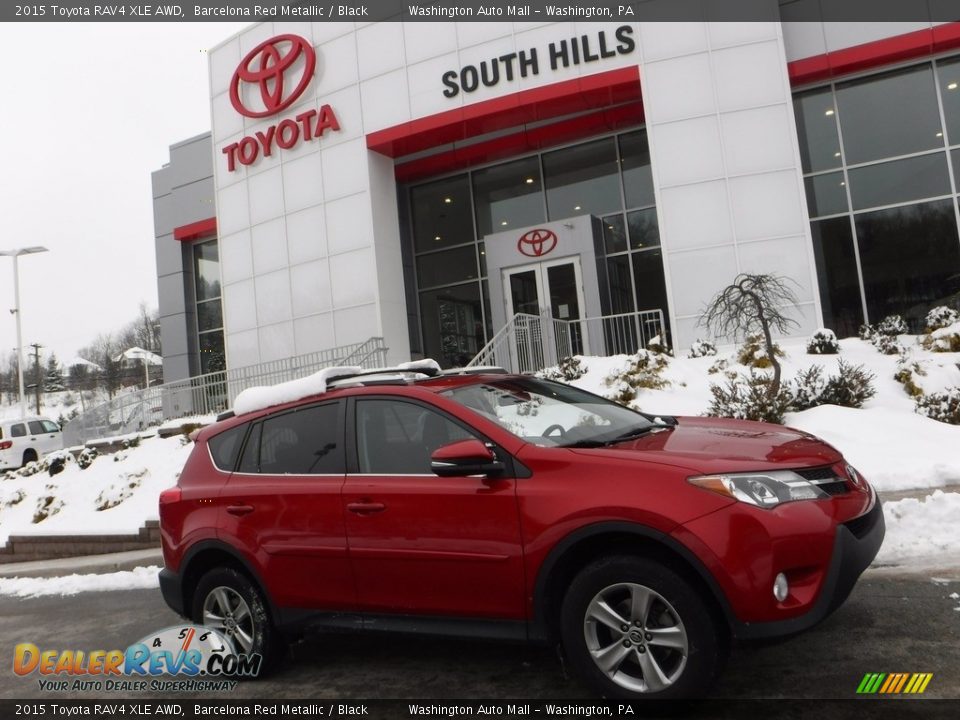 2015 Toyota RAV4 XLE AWD Barcelona Red Metallic / Black Photo #2