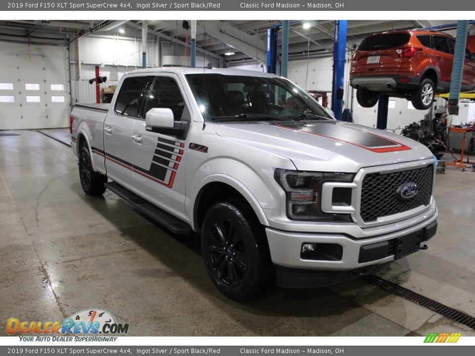 Ingot Silver 2019 Ford F150 XLT Sport SuperCrew 4x4 Photo #3