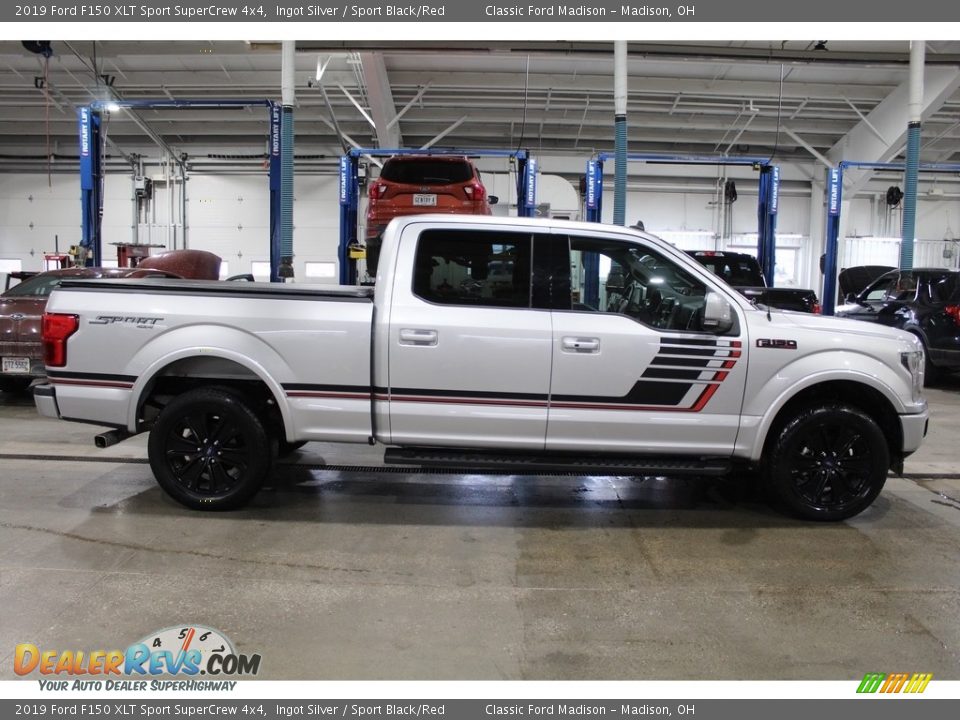 Ingot Silver 2019 Ford F150 XLT Sport SuperCrew 4x4 Photo #4