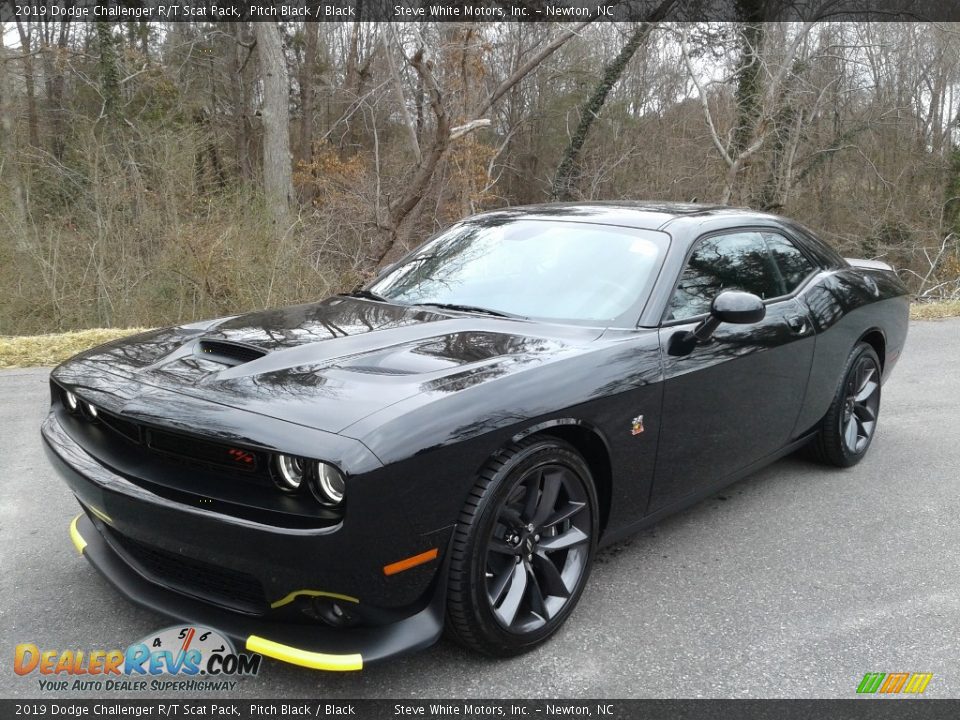 2019 Dodge Challenger R/T Scat Pack Pitch Black / Black Photo #3