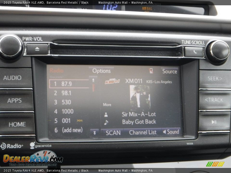 2015 Toyota RAV4 XLE AWD Barcelona Red Metallic / Black Photo #5