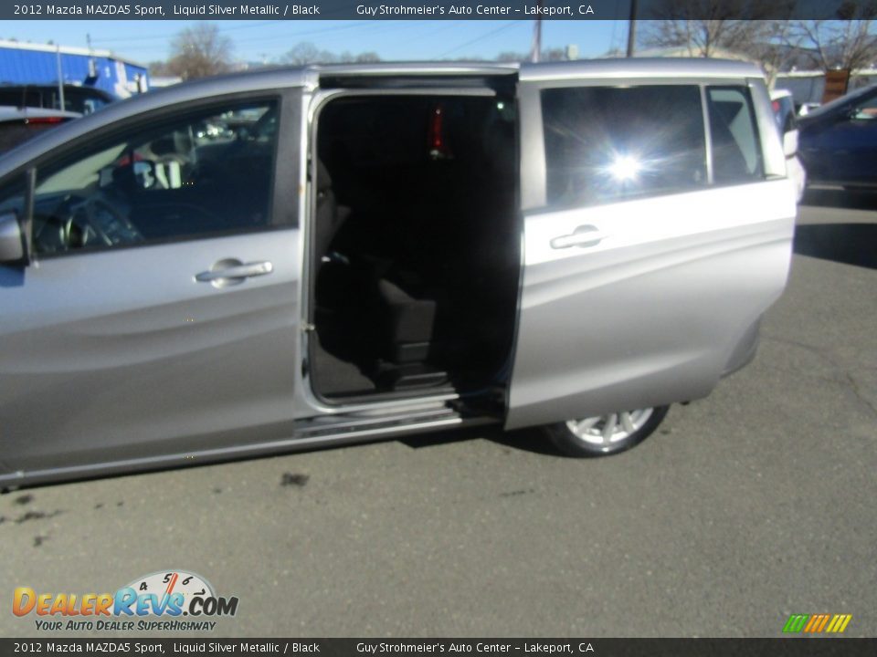 2012 Mazda MAZDA5 Sport Liquid Silver Metallic / Black Photo #34